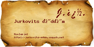 Jurkovits Ádám névjegykártya